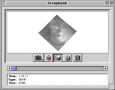 3D image in Apple's std ScrapBook utility